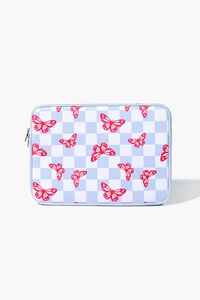 WHITE/MULTI Butterfly Checkered Tablet Case, image 1