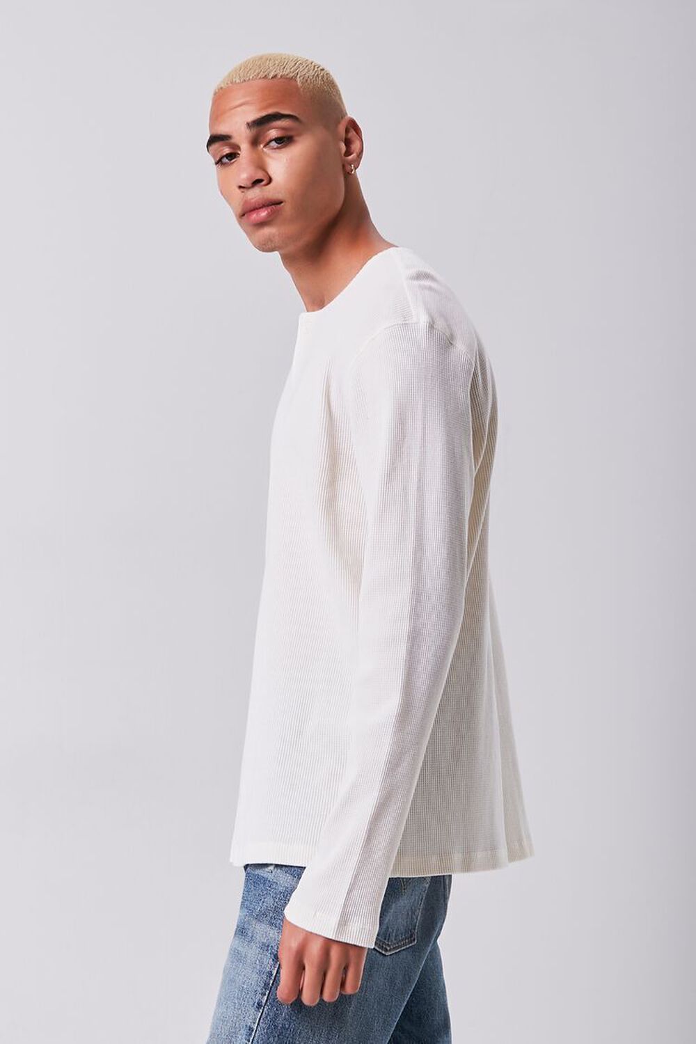 CREAM Henley Thermal Top, image 2