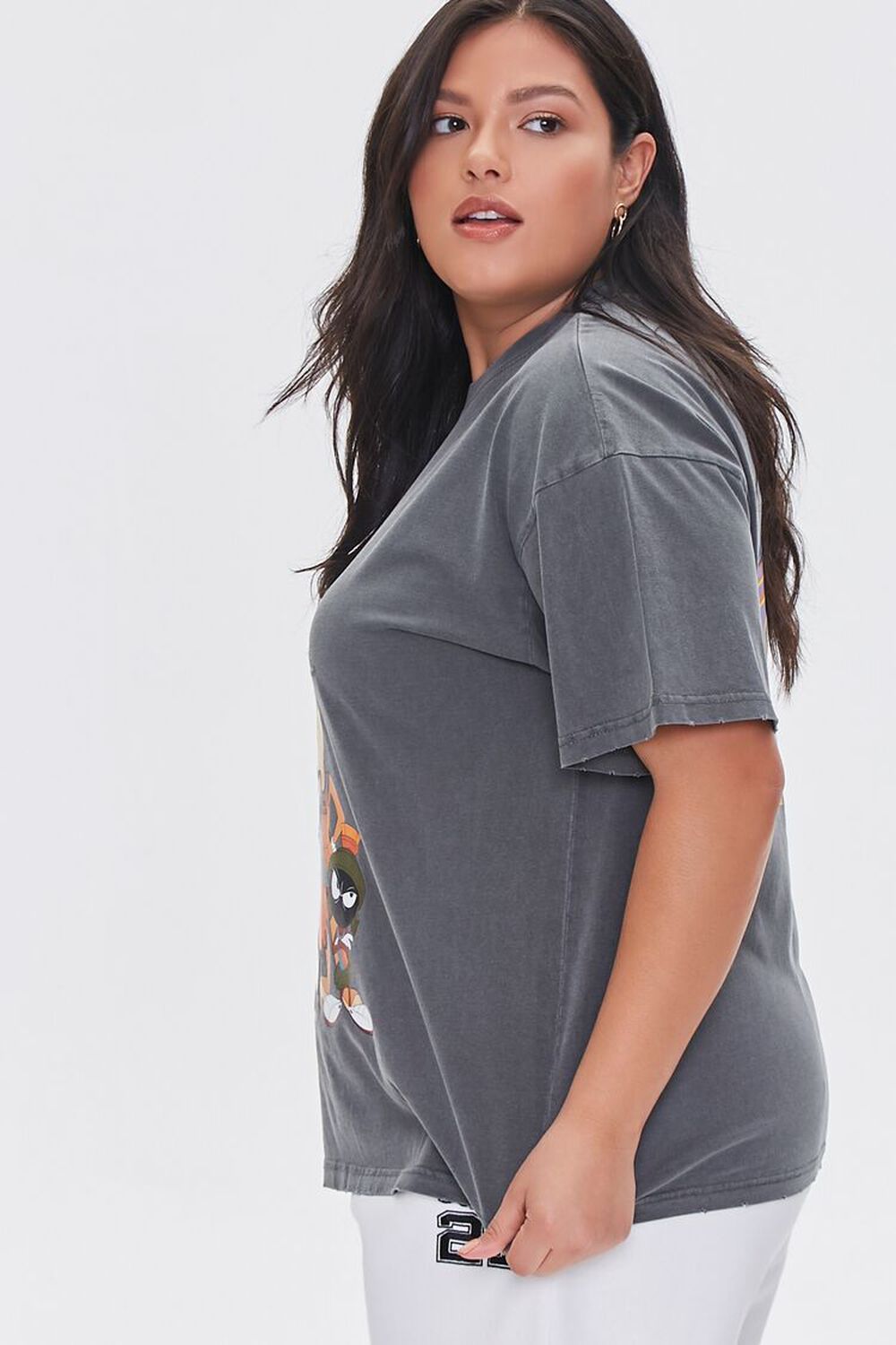CHARCOAL/MULTI Plus Size Space Jam Graphic Tee, image 2