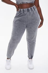 CHARCOAL Plus Size French Terry Joggers, image 2