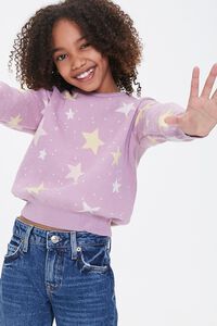 Girls Star Print Sweater (Kids), image 1