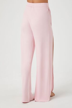 Pastel pink wide-leg pants