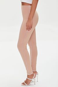 Contrast-Stitch Ribbed Leggings, image 3