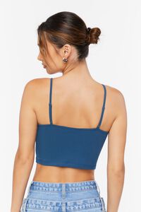 NAUTICAL BLUE Cotton-Blend Cropped Cami, image 3