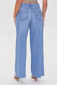 MEDIUM DENIM Wide-Leg Raw-Cut Jeans, image 4