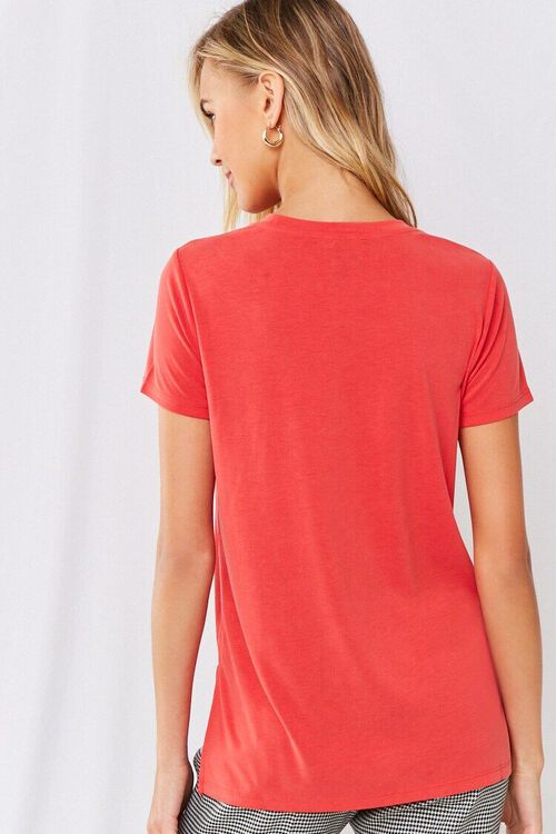 RED Vented Crew Neck Tee, image 3