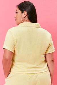 YELLOW/MULTI Plus Size Juicy Couture Polo Shirt, image 3