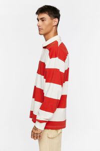 RED/WHITE Striped Rugby Shirt, image 2