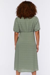 TEA Plus Size Seersucker Midi Dress, image 3