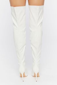 WHITE Thigh-High Stiletto Boots, image 3