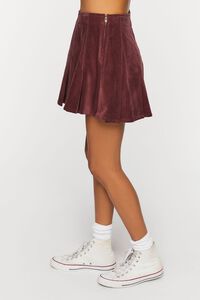 BROWN Corduroy Pleated Mini Skirt, image 3