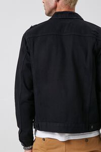 BLACK Distressed Denim Jacket, image 3