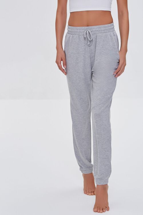 HEATHER GREY French Terry Lounge Joggers, image 2