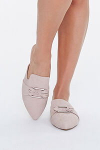 Faux Suede Pointed Mules, image 4