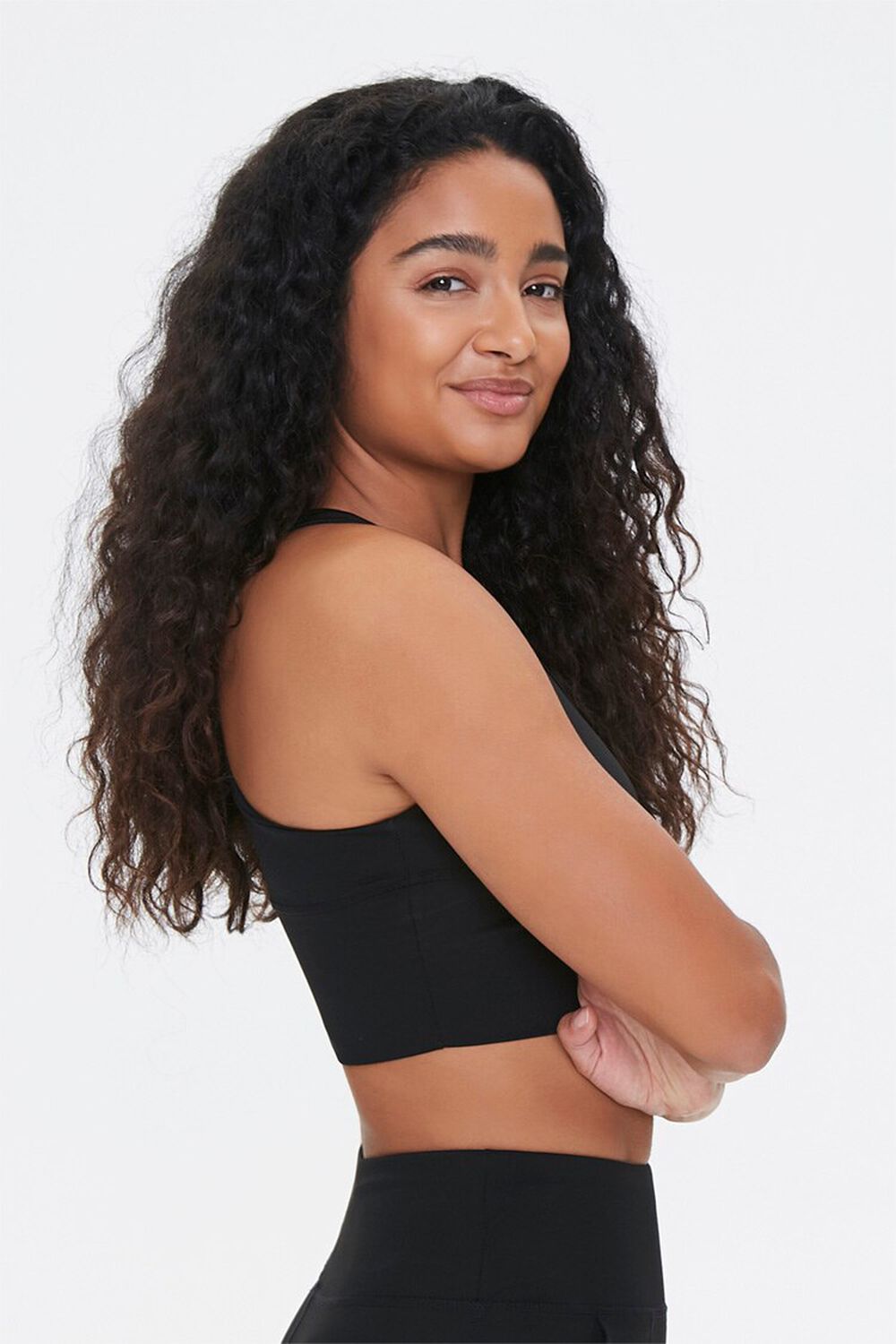 BLACK Low Impact - Ruched Sports Bra, image 2