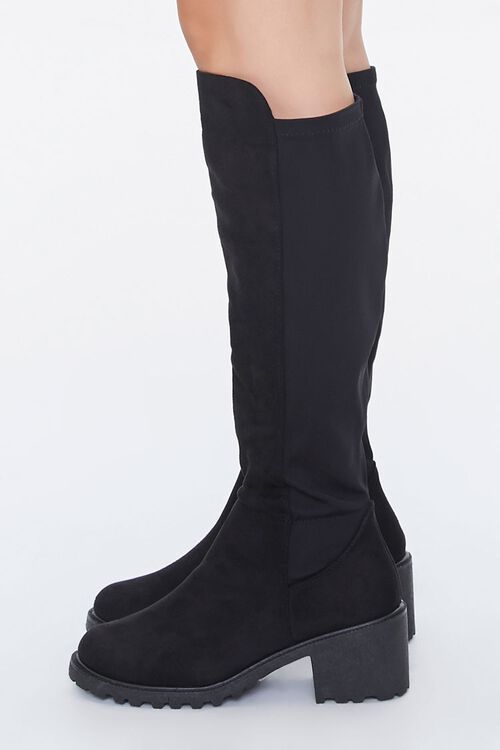 Faux Suede Knee-High Boots, image 2