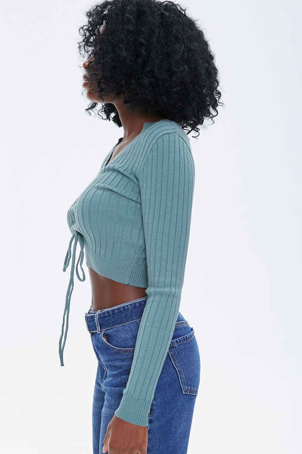 SAGE Sweater-Knit Crop Top, image 2