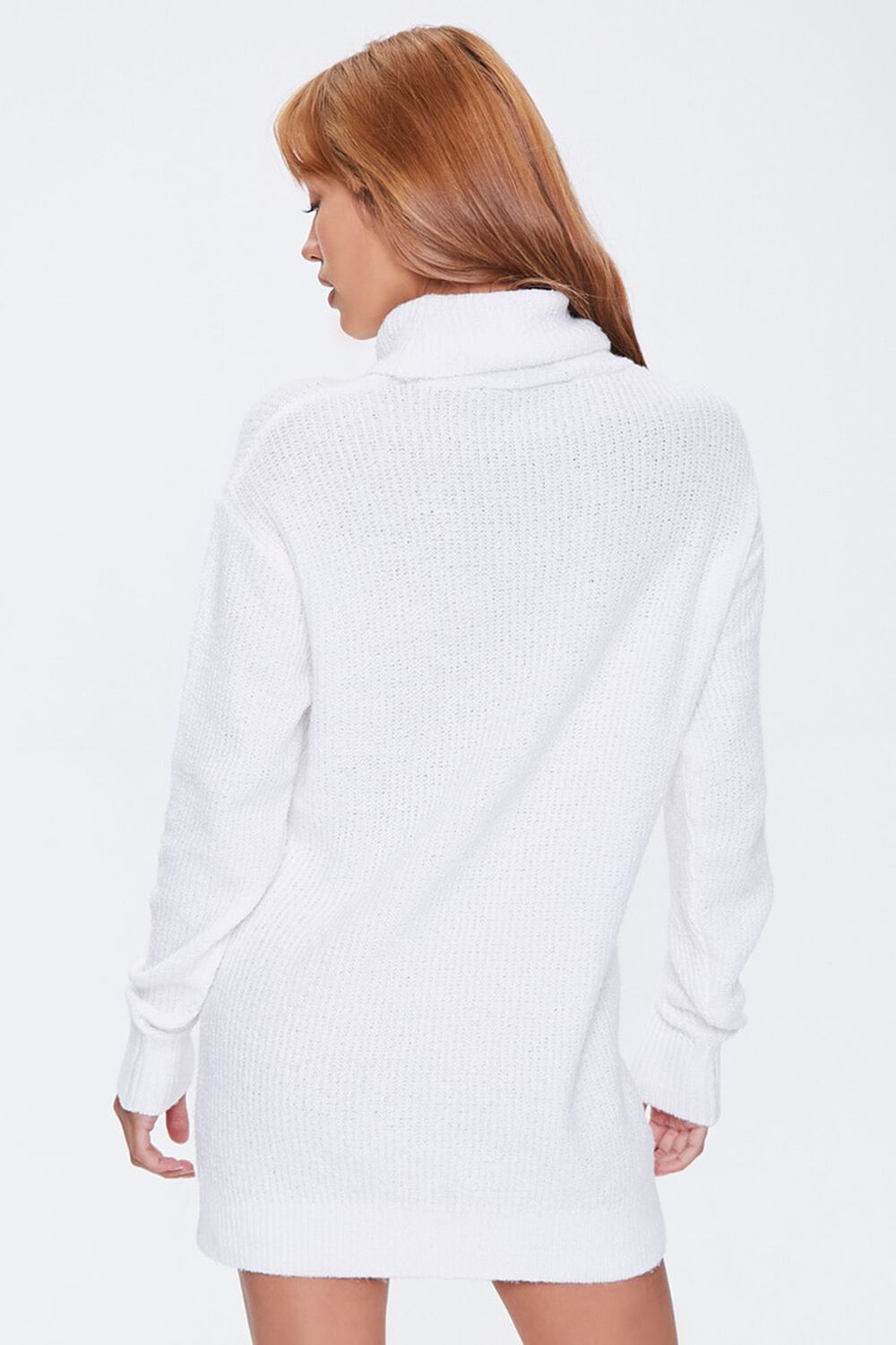 Ribbed Turtleneck Sweater Dress, image 3