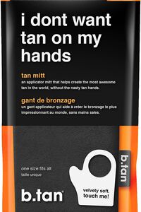 BLACK b.tan I Dont Want Tan On My Hands Tan Mitt, image 1