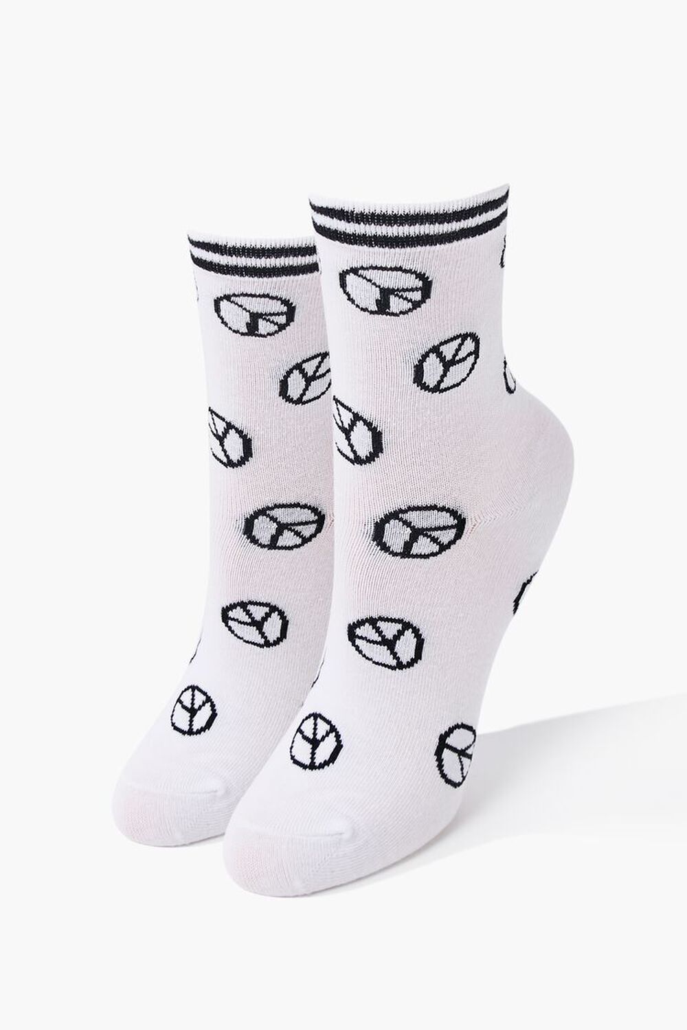Yin Yang Print Crew Socks