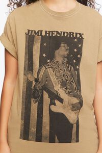 TAN/MULTI Jimi Hendrix Graphic Tee, image 5