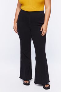 WASHED BLACK Plus Size High-Rise Flare Jeans, image 5