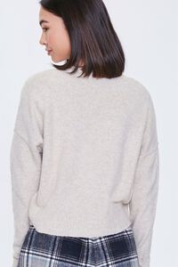 OATMEAL Drop-Sleeve Cardigan Sweater, image 3