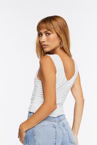 IVORY Ruched Crop Top, image 3