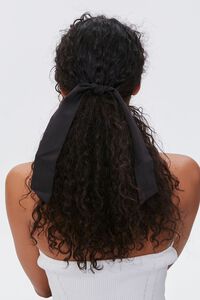 BLACK Long-Tail Bow Scrunchie, image 1