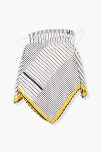 YELLOW/MULTI Striped Scarf Face Mask, image 2