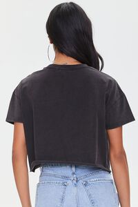 BLACK Cutout Chain Cropped Tee, image 3