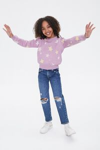 Girls Star Print Sweater (Kids), image 4