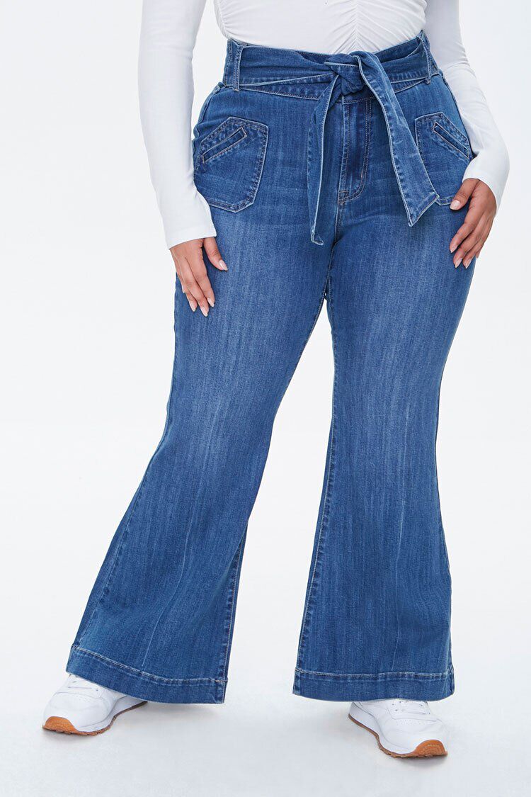 plus size flare jeans cheap