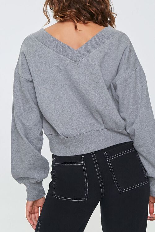 HEATHER GREY Active Cropped Pullover, image 3