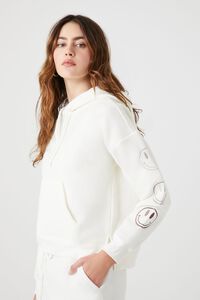 IVORY Embroidered Graphic Hoodie, image 2