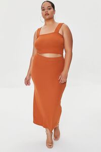PRALINE Plus Size Crop Top & Maxi Skirt Set, image 6