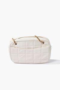 WHITE Quilted Crossbody Bag, image 4