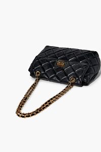 Quilted Faux Leather Handbag, image 5