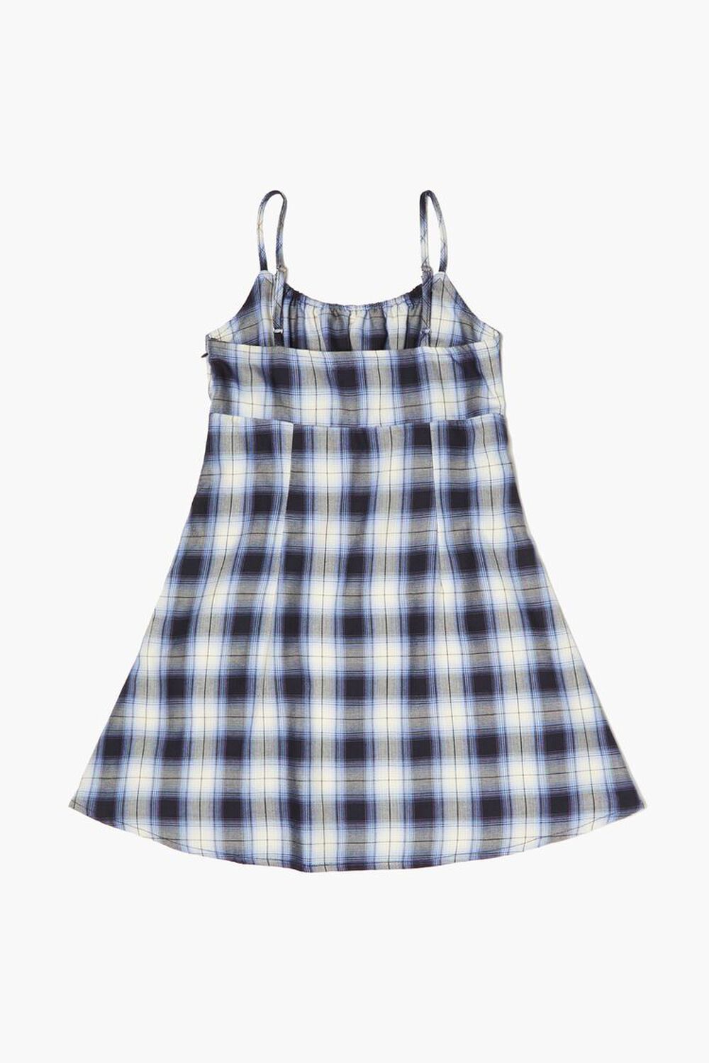 NAVY/MULTI Girls Plaid Cami Dress (Kids), image 2