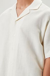 CREAM Cuban Collar Linen-Blend Shirt, image 5