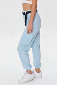 LIGHT BLUE Active Release-Buckle Belted Joggers, image 3