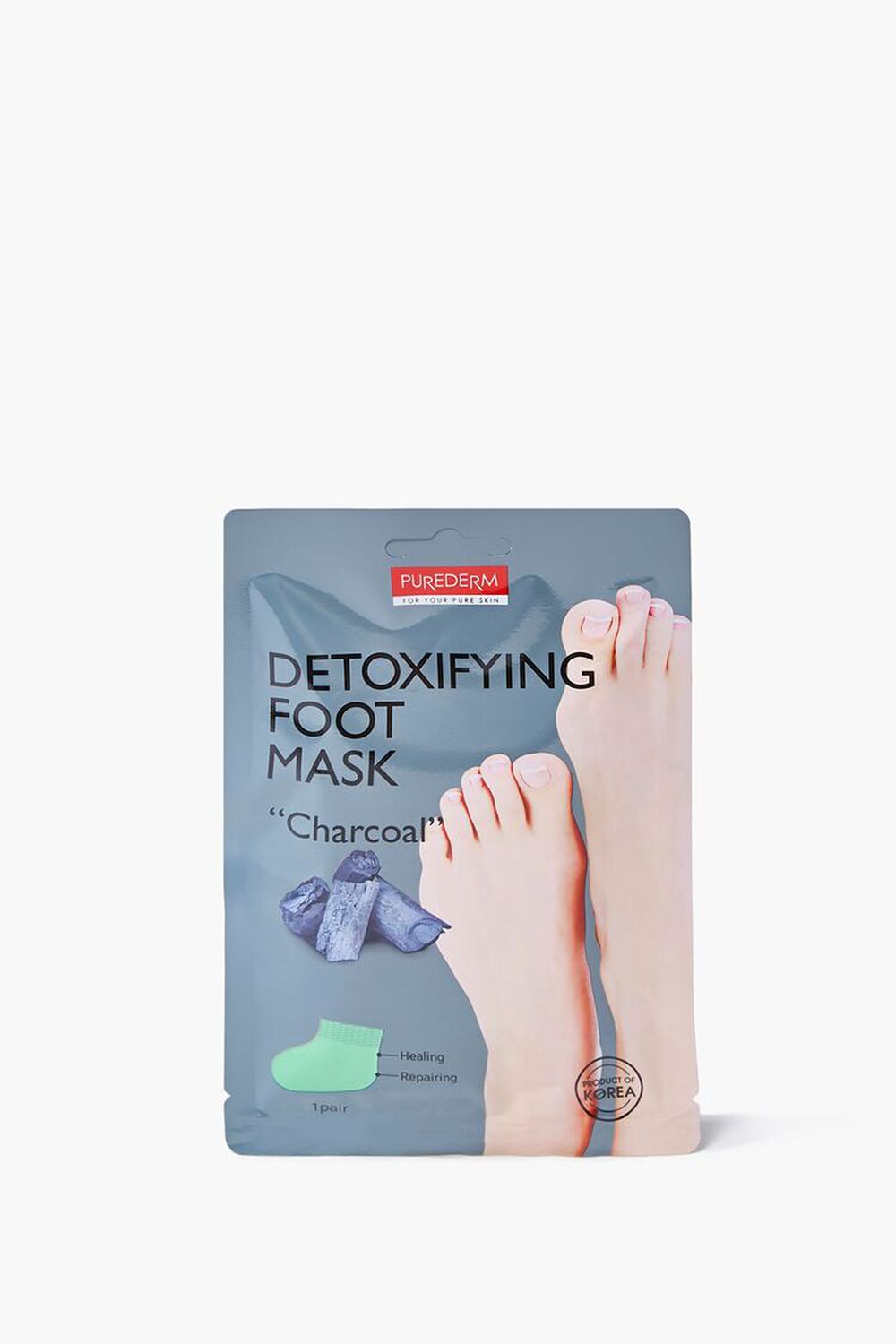 GREY Detoxifying Charcoal Foot Mask, image 1