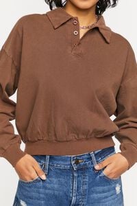 CHOCOLATE Long-Sleeve Polo Shirt, image 5