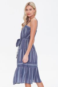 BLUE/MULTI Striped Fit & Flare Dress, image 2
