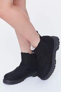 Faux Fur-Lined Chelsea Booties, image 5