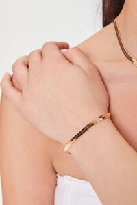 GOLD Snake Chain Necklace & Bracelet Set, image 3
