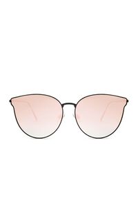 Premium Metal Mirror Cat-Eye Sunglasses, image 1