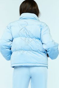 BLUE/MULTI Baby Phat Velour Puffer Jacket, image 3