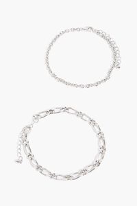 SILVER Chain Anklet Set, image 2