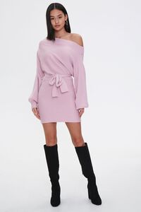LILAC Off-the-Shoulder Sweater Dress, image 4
